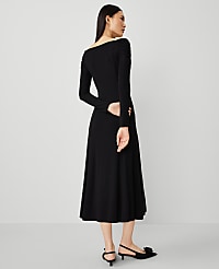 Twist Off The Shoulder Knit Midi Dress carousel Product Image 2