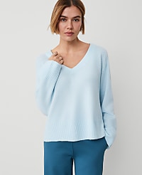 Weekend Collection Relaxed V-Neck Sweater carousel Product Image 1