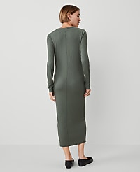 Petite Weekend Collection Henley Knit Column Dress carousel Product Image 2