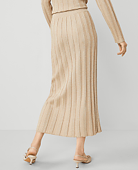 Shimmer Ribbed Sweater Skirt carousel Product Image 4
