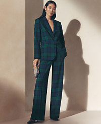 The Perfect Wide-Leg Pant in Tartan carousel Product Image 1