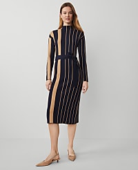 Petite Striped Sweater Dress carousel Product Image 2
