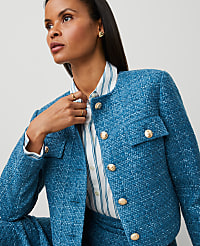 Tweed Crew Neck Jacket carousel Product Image 3