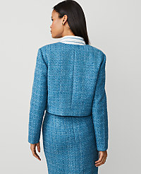 Tweed Crew Neck Jacket carousel Product Image 2