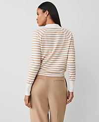 Striped Collared Cardigan carousel Product Image 2