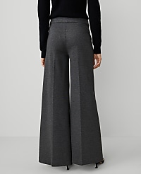 The Dramatic Wide-Leg Pant in Heather Ponte carousel Product Image 3