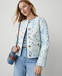 Petite Weekend Collection Paisley Quilted Jacket carousel Product Image 3