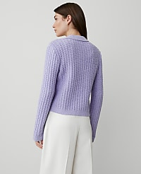 Stitched Collared Sweater Jacket carousel Product Image 2