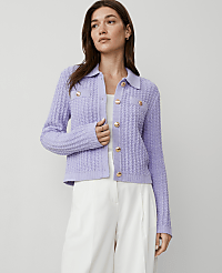 Stitched Collared Sweater Jacket carousel Product Image 1