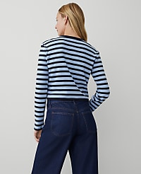 Striped Rounded Lady Jacket carousel Product Image 2
