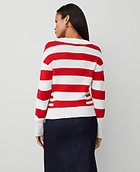 Striped Envelope Neck Sweater carousel Product Image 2
