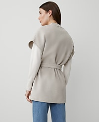 Cap Sleeve Belted Poncho carousel Product Image 2