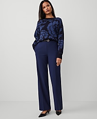The Side-Zip Straight Pant in Bi-Stretch carousel Product Image 1