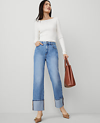 The Cuffed Straight Jean carousel Product Image 2