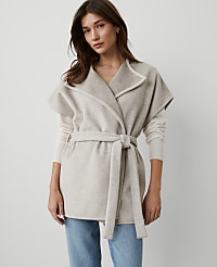 Cap Sleeve Belted Poncho carousel Product Image 1
