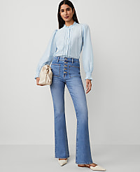 The Patch Pocket Flare Jean carousel Product Image 1