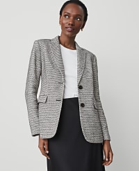 The Greenwich Blazer in Plaid Tweed carousel Product Image 1