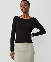 Ribbed Boatneck Sweater carousel Product Image 2