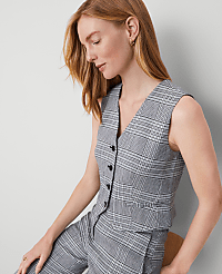 The Tailored Vest in Plaid carousel Product Image 3