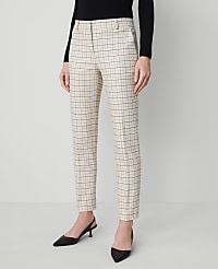 The Eva Ankle Pant in Stretch Cotton carousel Product Image 2