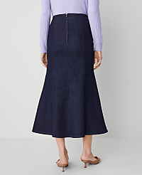 Denim Trumpet Midi Skirt carousel Product Image 3