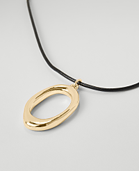Open Nugget Cord Necklace carousel Product Image 2