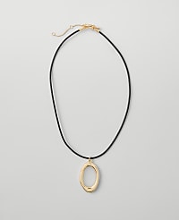 Open Nugget Cord Necklace carousel Product Image 1