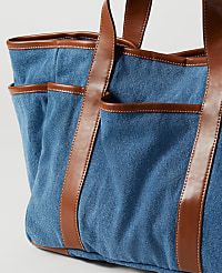 Weekend Collection Garden Denim Tote Bag carousel Product Image 2