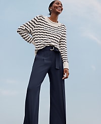 The Belted Straight-Leg Pant carousel Product Image 1