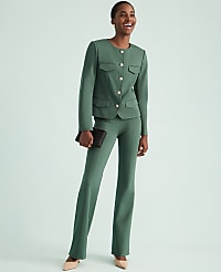 The Skinny Flare Trouser Pant in Ponte carousel Product Image 1