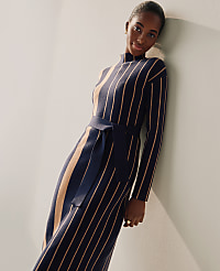 Petite Striped Sweater Dress carousel Product Image 1