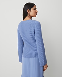 Ribbed Scoop Neck Sweater carousel Product Image 2