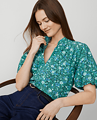 Floral Puff Sleeve Popover carousel Product Image 3