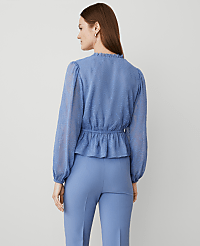 Clip Chiffon Ruffle Blouse carousel Product Image 2