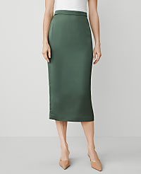 Crepe Column Midi Skirt carousel Product Image 2