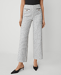 The Wide-Leg Ankle Pant in Tweed carousel Product Image 2