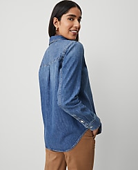 Weekend Collection Denim Pocket Shirt carousel Product Image 2