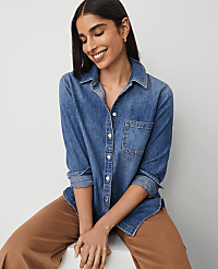 Weekend Collection Denim Pocket Shirt carousel Product Image 3