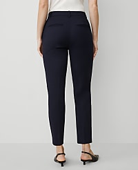 The Petite High Rise Everyday Ankle Pant in Stretch Cotton - Curvy Fit carousel Product Image 2