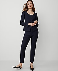 The Tall High Rise Everyday Ankle Pant in Stretch Cotton carousel Product Image 1