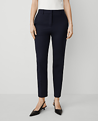 The High Rise Everyday Ankle Pant in Stretch Cotton - Curvy Fit carousel Product Image 1