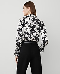Floral Satin Wrap Bodysuit carousel Product Image 2