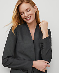 The Petite Cutaway Blazer in Bi-Stretch carousel Product Image 3