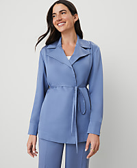 Sateen Wrap Blazer carousel Product Image 2