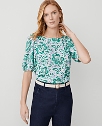 Floral Boatneck Popover carousel Product Image 1