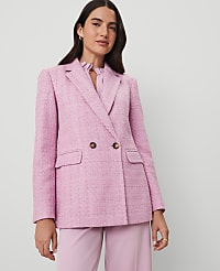 Tweed Double Breasted Blazer carousel Product Image 1