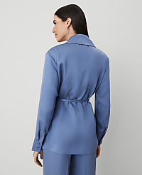 Sateen Wrap Blazer carousel Product Image 3