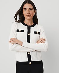 Contrast Trim Cardigan carousel Product Image 1