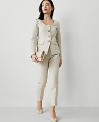 The Tall High Rise Everyday Ankle Pant in Stretch Cotton carousel Product Image 1