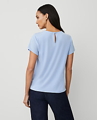 Mixed Media Crew Neck Tee carousel Product Image 2